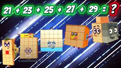 NUMBERBLOCKS 5 ODD NUMBER ADDITION | ADDING ODD NUMBERS IN ASCENDING ORDER | hello george