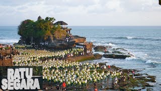 Tari Rejang Sandat Ratu Segara  1800 Penari di Tanah Lot  18/08/18