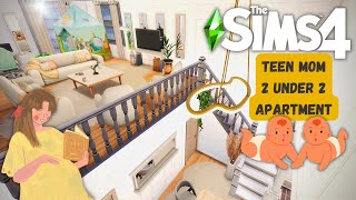 The Sims 4 | Teen Mom, 2 Under 2 Apartment - Speed Build W/Voice Over (No CC)