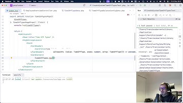 Building PeopleDear with Laravel + React: TimeOff types Page