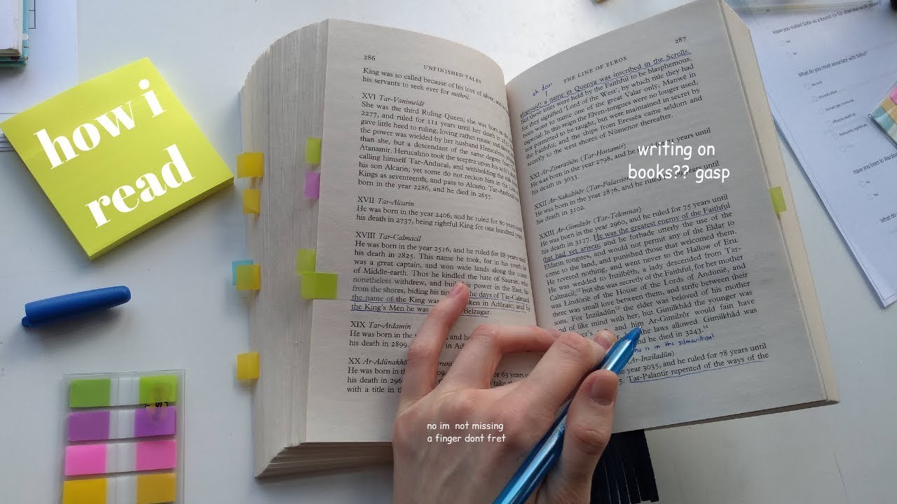How I read and annotate my books