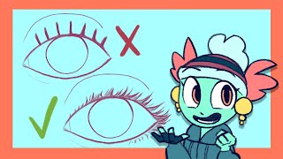 How to draw eyelashes!