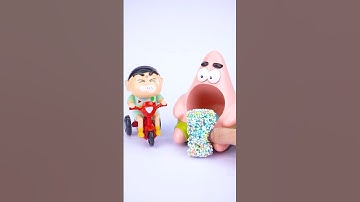 Satisfying with Unboxing and Review 2 Crayon Shin-chan, Patrick Star Toys Video