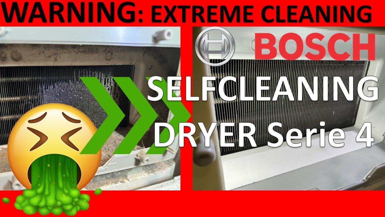 Bosch Trockner Serie 6 Selfcleaning Condenser Reinigen How to clean the condenser in a 10 years Bosh Dryer Selfcleaning Series