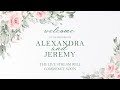 Wedding of ally  jeremy