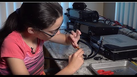 12 years old Hope installs M&P coax connector UHF PL259