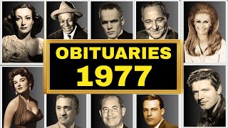 Famous HOLLYWOOD CELEBRITIES & PEOPLE We Lost in 1977
