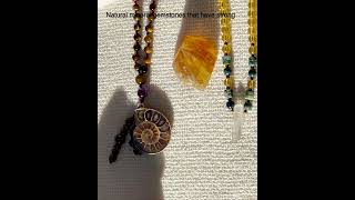 Beautiful Intentional Boho-Chic Mala Necklaces with Natural Mineral Gemstones 2