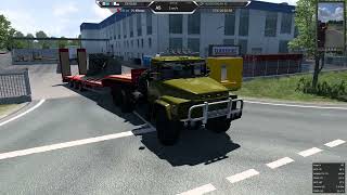 Euro Truck Simulator 2 Мод Kraz 260 v1.5 1.50 один из первых рейсов в ЕТС 1.50 и на российском авто.
