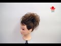【超簡単♪モヒカンアップスタイル(ポニーテール)】ZENのHow to ヘアセット18How to make a mohawk updo with ponytail