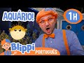 Blippi Explora o Fundo do Mar! | 1 HORA DO BLIPPI! | Vídeos Educativos para Crianças em Português