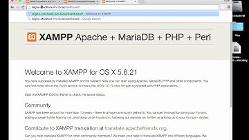 Installing XAMPP on Mac Part 1 - OLD - SEE NOTES FOR NEW VERSION