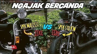 VESPA SPEK MALOSSI 227CC PENASARAN SAMA RX KING 132CC