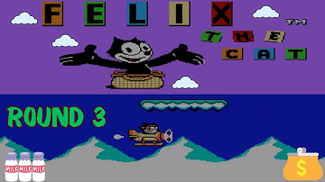 FELIX THE CAT. ROUND 3 completely. Old game. Games-Dendy. Retro game.