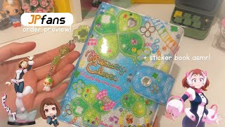 jpfans order preview video ~ sticker book asmr in the background! :3