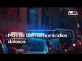 La estrategia de seguridad que heredó más de 188 mil homicidios