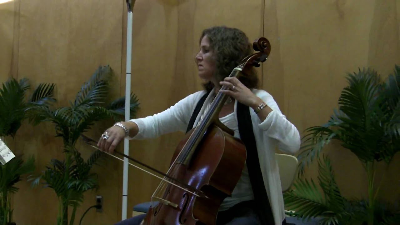 Josephine van Lier performs Bach Cello Suite 6 Gigue on Violoncello Piccolo