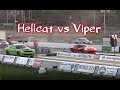 Battle of the Dodges - Challenger Hellcat vs Viper!!