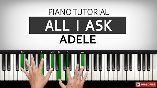 Belajar Piano ALL I ASK - Adele | Part I | Belajar Piano Keyboard