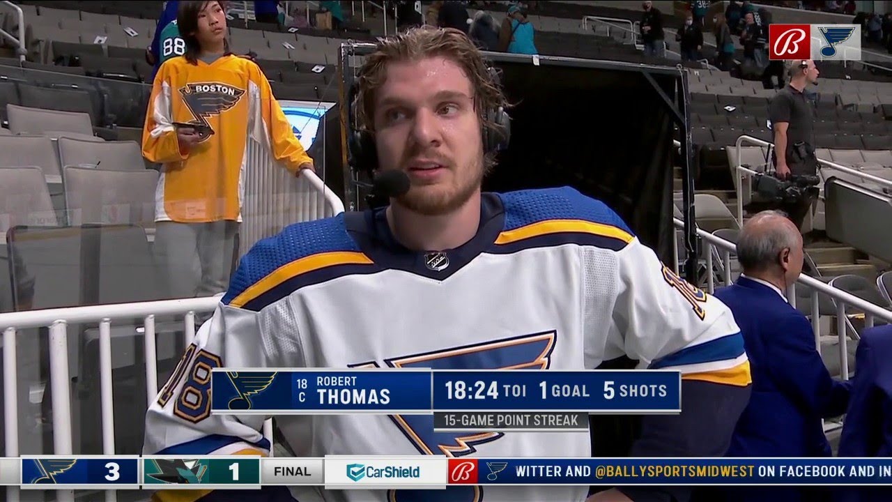 Robert Thomas out with injury, but the Blues have a good backup