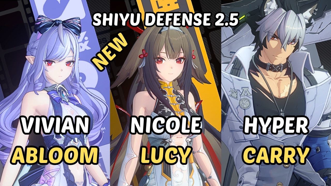 NEW Shiyu Defense ZZZ Vivian Alice Team x Manato x M0 Ye Shunguang