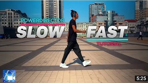 Fast & Slow Motion Cinematic Editing  in Powerdirector