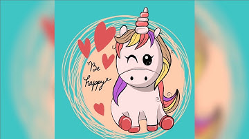 Unicorn Digital Art - ProCreate TimeLapse Video | IPad | Apple Pencil