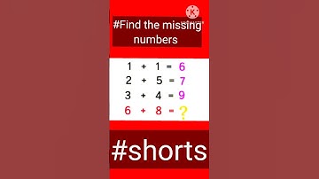 Find the missing numbers#math#math puzzles#picture puzzles#only genius can answer this puzzle#shorts