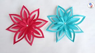 Color paper craft idea | Paper flower | paper craft