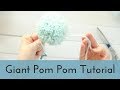 How to make a giant pom pom for a knit hat  use large clover pom maker