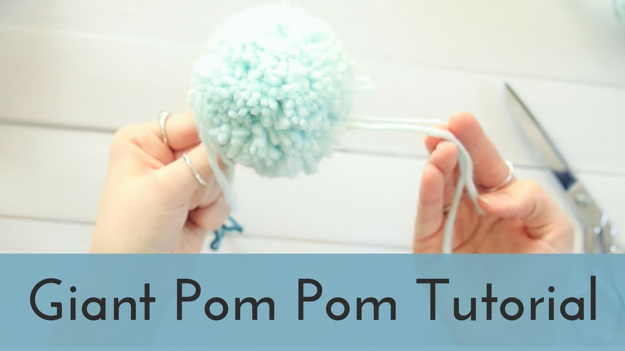 How to Make a Giant Pom Pom for a Knit Hat - Use Large Clover Pom Maker 