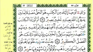 38-31: الصفحة 438 :سورة فاطر من الآية