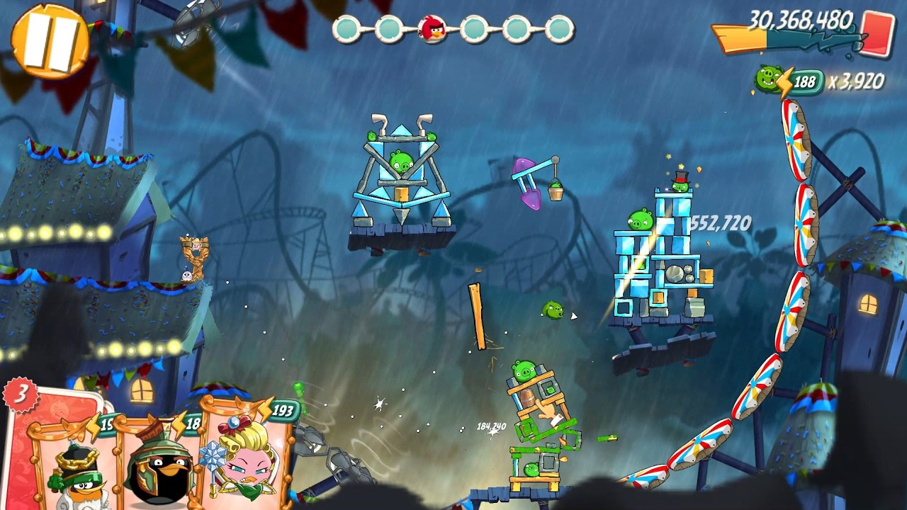 Angry Birds 2 Windows PC Daily Challenge 4-5-6 rooms today for extra Terence card (March 1, 2026)