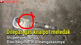 Mengatasi knalpot motor suara meledak saat turun gas by Wong Blitar