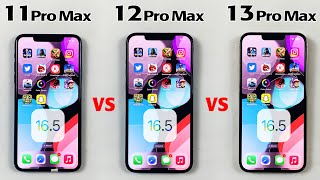 IOS 16.5 SPEED TEST - iPhone 11 Pro Max vs 12 Pro Max vs 13 Pro Max SPEED TEST in 2023 🔥