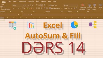 Excel Dərsləri 14: AutoSum və Fill menyusu