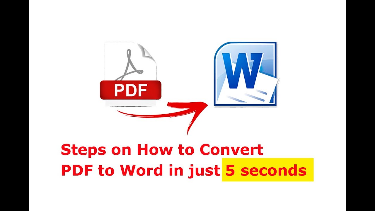 Steps on How to Convert PDF to Word in just 5 seconds