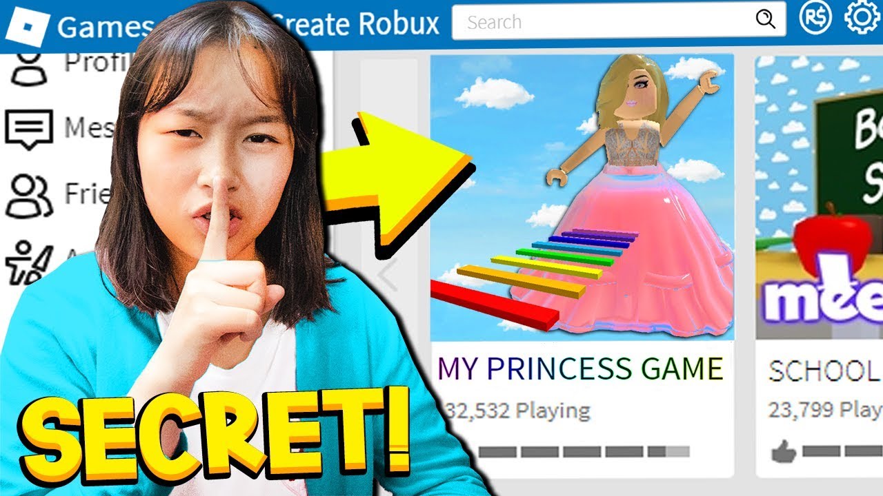 I Found My Little Sister S Secret Roblox Game Youtube - hyper roblox sister channel