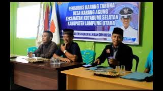 Pengukuhan Pengurus Karang Taruna PRAKA JAYA Desa Karang Agung Kec. Kotabumi Selatan