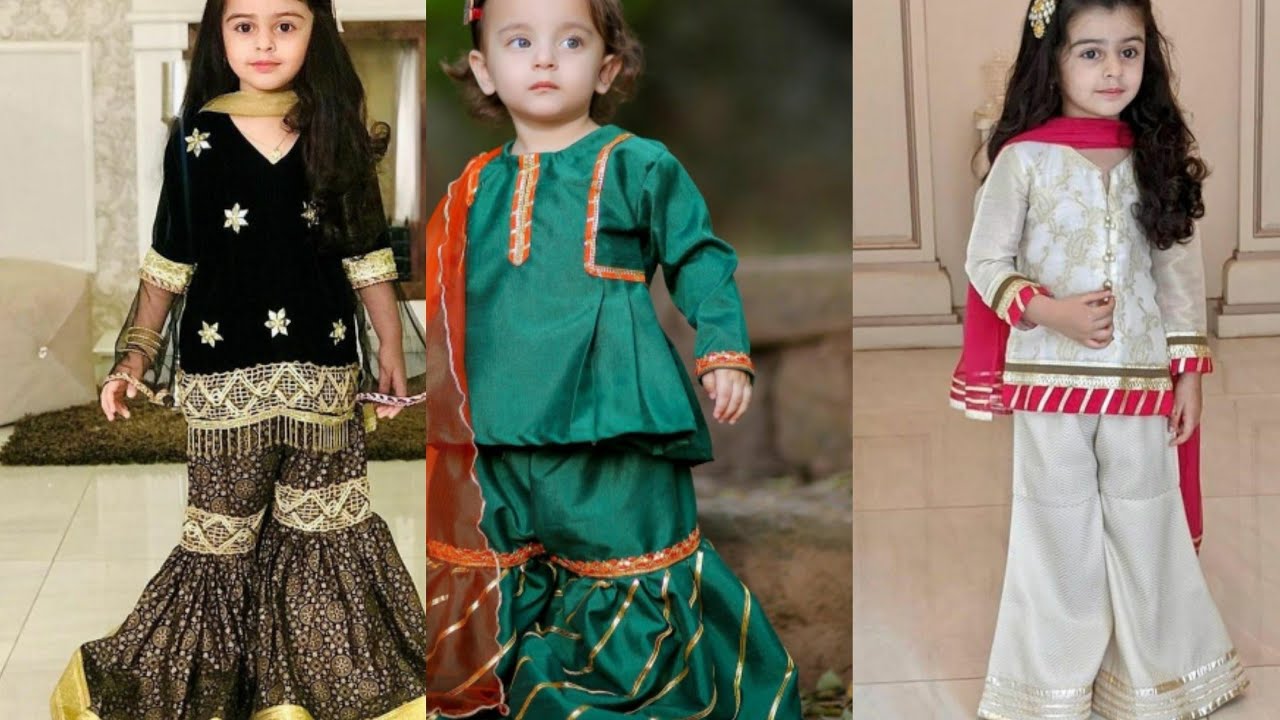 pakistani kid's dress design 2021 party ...