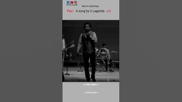 Thumbnail of 3 Lagends on 1 beat "Phir mohabbat"| live show🎧|wait for Arijit Singh❤️ #shorts #liveperformance 🎧💘🖤