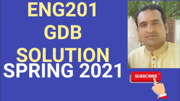 eng201 gdb solution spring 2021 ~ eng201 gdb solution 2021