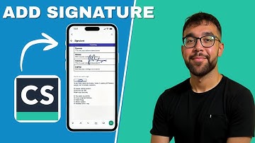 How to Add a Signature in CAM SCANNER on iPhone I Easy Guide