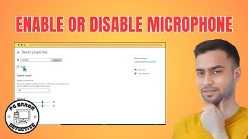 How to Enable or Disable Microphone in Windows 10