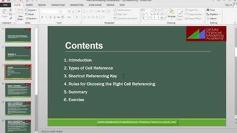 How To Reference Cells in Financial Modelling
