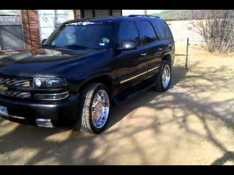 04 Black Tahoe 22s