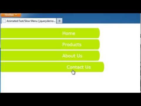 jQuery Animated Vertical Fast/Slow Menu