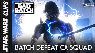 Bad Batch Take Revenge on CX Squad |  Star Wars Clips
