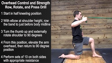 Overhead Control and Strength - Row, Rotate, and Press Drill