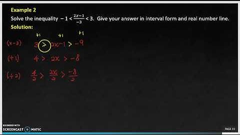 4. Solving Linear Inequality Example 2